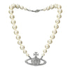 VIVIENNE WESTWOOD Einzelne Perlen-Bass-Lilie Relief Choker-Halskette 157302178 [P]