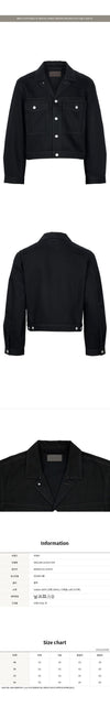 LEMAIRE Schwarze Trucker-Denim-Jacke 155449149 [P]