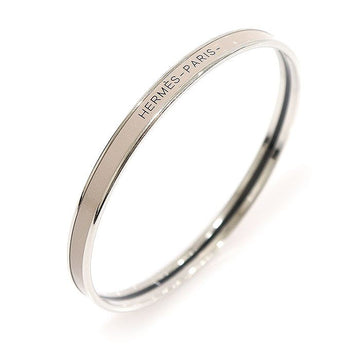 Hermes Marron Glacé Enamel Silver UNI Bangle XS Bracelet H240001FP 157302996
