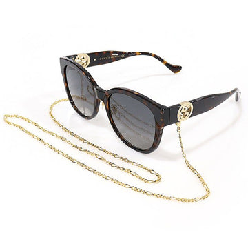 Gucci Brown Havana Chain Women's Sunglasses GG1028SK 157303002