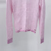 CHANEL Striped Rayon Women's Knit Pink 157303057 [P]