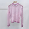 CHANEL Striped Rayon Women's Knit Pink 157303057 [P]