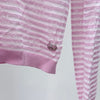 CHANEL Striped Rayon Women's Knit Pink 157303057 [P]
