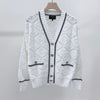 CHANEL Cashmere Women's Knit Cardigan White 157303337 [P]