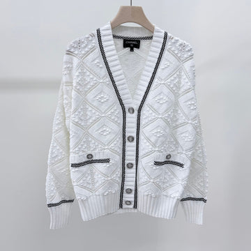 CHANEL Cashmere Damen Strickjacke Weiß 157303337