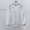 CHANEL Cashmere Women's Knit Cardigan White 157303337 [P]