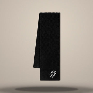 LOUIS VUITTON ダミエ スナッグ スカーフ ブラック M90841 157304362