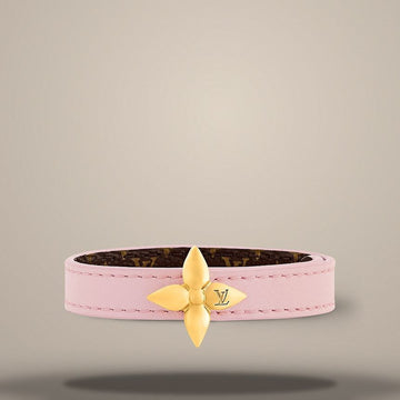 LOUIS VUITTON ミニフラワーグラムブレスレット ローズジャスミン、ピンク M8816 157304701
