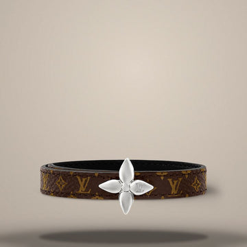 LOUIS VUITTON Mini Flowergram Armband Monogram Lederband M4187 157304744