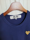 Comme Des Garcons Navy Gold Patch Short Sleeve T-Shirt [XL] 157308632 [P]