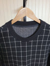SYSTEM Black Checked Sweatshirt 100 157308642 [P]
