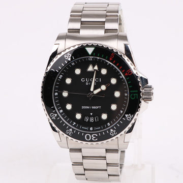 Gucci Dive 45mm Black Dial Steel Watch 136.2 157314185
