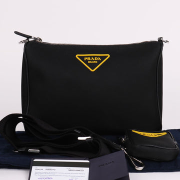 Prada Tessuto Triangle Logo Multi-Strap Crossbody 2VH113 157314250