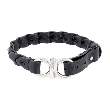 SALVATORE FERRAGAMO Herrenarmband aus geflochtenem Leder 157314632