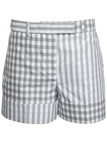THOM BROWNE ギンガムチェックダブルフェイスポプリンショーツ 133044778