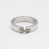 CHAUMET 080315 Weißgold 4MM Liang Ébéniste 5P Diamantring 48 157314980 [P]