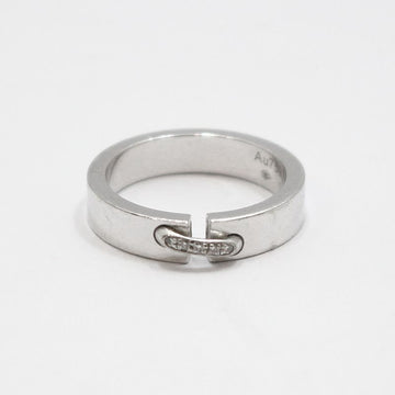 CHAUMET 080315 Weißgold 4MM Liang Ébéniste 5P Diamantring 48 157314980