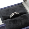 CHAUMET 080315 Weißgold 4MM Liang Ébéniste 5P Diamantring 48 157314980 [P]