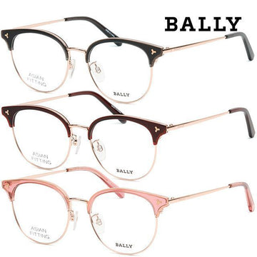 Bally Round Thin Frame BY5049D Luxury Transparent Asian Fit Fashion 123781351