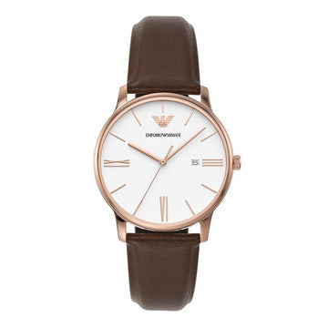 ARMANI Minimalist Herrenuhr aus Leder AR11572 144731101 [P]