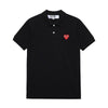 Comme Des Garcons PLAY Red Heart Patch Polo T-Shirt 149504669 [P]