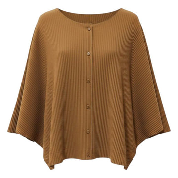 ISSEY MIYAKE Plissierter Cardigan in Senfgelb 66 157315333