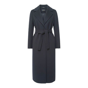 MAXMARA Belted Longcoat in Mitternachtsblau 40 157315458