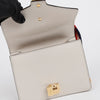 GUCCI Mini-Chain-Shoulderbag aus Leder Weiß 157010542 [P]