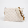 Louis Vuitton Monogram Lambskin Cream Clutch Shoulder Bag 157027845 [P]