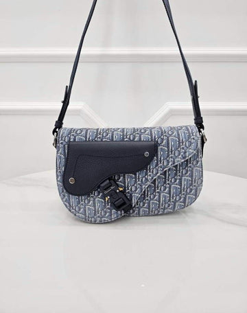 DIOR Oblique Jacquard Saddle Messenger Bag 1ADPO325YKY 157317565