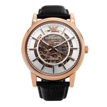 Armani AR60007 (Luigi) Skeleton Men's Leather Watch 144731192 [P]