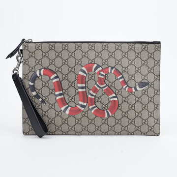 GUCCI キングスネークキャンバスクラッチ 157090765
