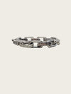 LOUIS VUITTON シルバースチールモノグラムチェーンブレスレット 157317735 [P]