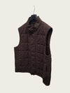 STONE ISLAND Dunkelbraune Ghost Piece Wappen Nylon Smariliaato Steppweste 157317749 [P]