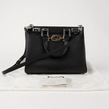 GUCCI Kleine Leder Schultertasche Schwarz 157090889