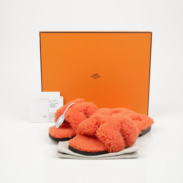 Hermes Oran Shearling Women's Slippers 157027427