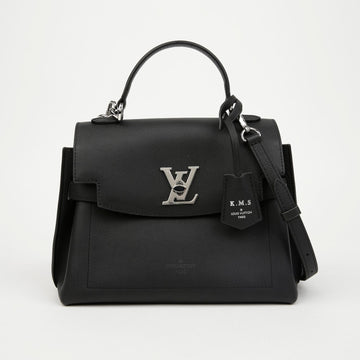 Louis Vuitton BB Leather Tote Bag Black 157029053