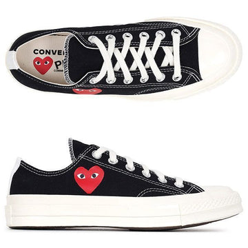 COMME DES GARCONS シングルハート チャック 70 OX スニーカー 124606552 [P]