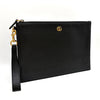 GUCCI レザー ストラップ クラッチバッグ ブラック (475317) 157328911 [P]