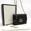 GUCCI GG マモント チェーン クロスバッグ ブラック (401232) 157329243 [P]