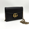 GUCCI GG マモント チェーン クロスバッグ ブラック (401232) 157329243 [P]