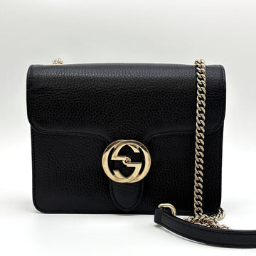 GUCCI Interlocking Ketten-Crossbody Bag Schwarz (510304) 157329273