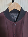 SYSTEM Bordeaux Wildleder Bicolor Bomberjacke 95 157329334 [P]