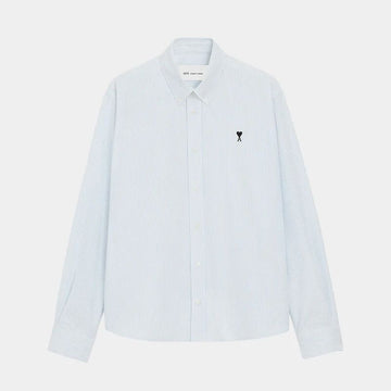 AMI Small Logo Oxford Shirt HSH763 CO0087 475 152200364 [P]