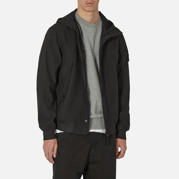STONE ISLAND ソフトシェルワッペンフードジャケット V0029 76285961