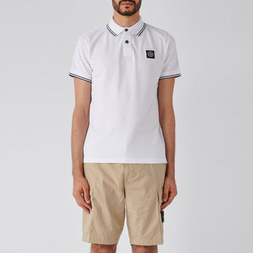 STONE ISLAND Pikee-Karlshirts mit Logo-Patch 80152SC18 A1001 75875362