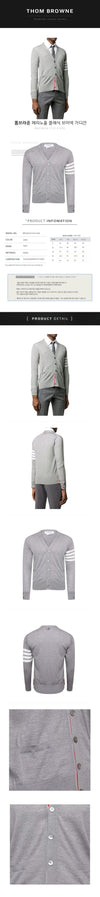 Thom Browne Merino Wool Classic V-Neck Cardigan 058 49856277 [P]