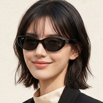 Ray Ban Sunglasses RB4457D 6677 87 Geek Chic Trend Asian Fit Cat Eye Fashion 157338665
