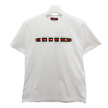Gucci Printed Logo T-Shirt White 157338678
