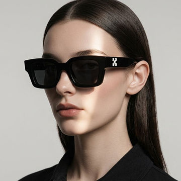 Off White Sunglasses OERI008 1007M Luxury Square Thick Horn Frame Unisex 157338761